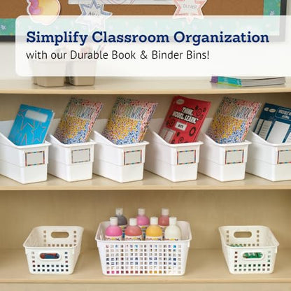 Really Good Stuff Durable Book & Binder Holders - 6 Pack - White - color: White