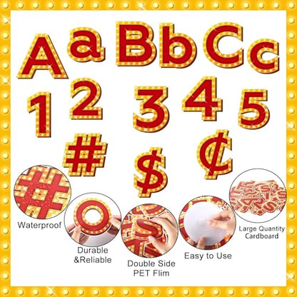 266 Pcs Letters Combo Pack Set Bulletin Board Letter Circus Carnival Letters and Number Accents for Kids Bulletin Board Display Home School Classroom Decor - style: Circus Carnival