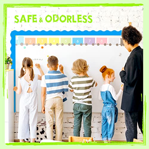 60 Feet Bulletin Board Borders, Pure Blue Scalloped Rolled Border Trim with Wavy Line Design for School, Classroom & Offices - color: Blue (60 Feet)