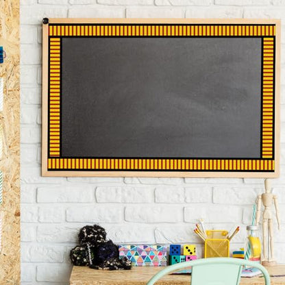 Whaline 32.8ft Back to School Bulletin Board Border Magical Wizard Party Stripe Die-Cut Border Trim for Classroom Chalkboard Wall Decoration - style: Magical Wizard Stripe