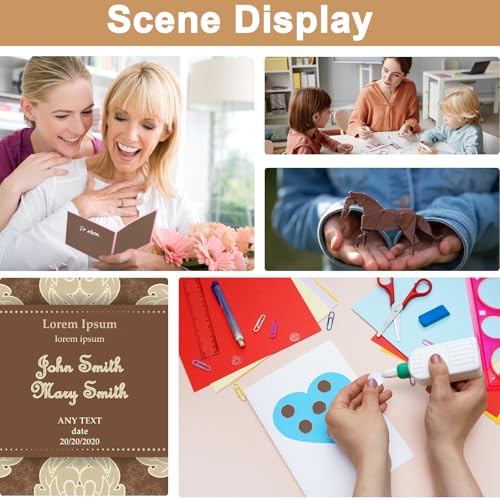 Silunkia 40 Sheets Coffee Shimmer Cardstock 8.5 x 11 Crafts Paper, 75lb Thick Dark Brown Card Stock for DIY Cards, Greeting Cards,Wedding Invitations, Birthday - color: Coffee, size: 40 Sheets