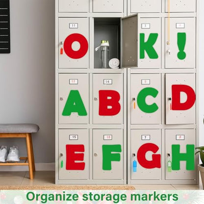 Qyeahkj 150 PCS Large 6" Font Christmas Bulletin Board Letters for Classroom, Red and Green Letters Bulletin Board Christmas Decorations for Xmas Home School Classroom Alphabet Poster Wall Decor - style: Christmas Red & Green