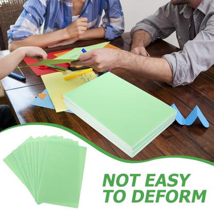 LALAFINA 10 Pack Foam Boards Blank Poster Board Sheets for Painting DIY Projects Model Making Classroom Displays 11.88 X 7.79 X 0.15 in - color: Green