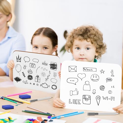 3 Pack Small White Board Dry Erase 5x7 Inch Mini Whiteboard Small Dry Erase Board with Markers Erasers Double Sided Dry Erase Lapboards for Students Teachers School Supplies Meeting Voting (3)