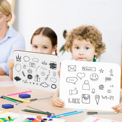 3 Pack Small White Board Dry Erase 5x7 Inch Mini Whiteboard Small Dry Erase Board with Markers Erasers Double Sided Dry Erase Lapboards for Students Teachers School Supplies Meeting Voting (3)