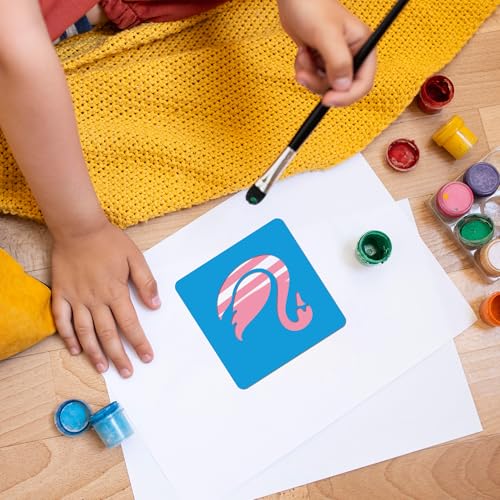 24 Piece Stencils Sidewalk Chalk Stencils Outdoor Stencil for Painting Garden Themed Stencil Kids Style Collection (5 in-Various) - size: 5 in-various