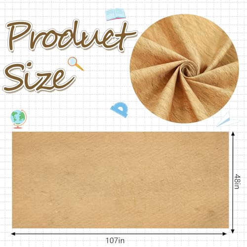 Mindsoft Bulletin Board Paper 48'' x 107'' Bulletin Boards Fabric for Classroom Back to Shcool Classroom Wall Background Decor Board Decor Pillows Curtains Crafts(1 Pc,Parchment) - style: Parchment