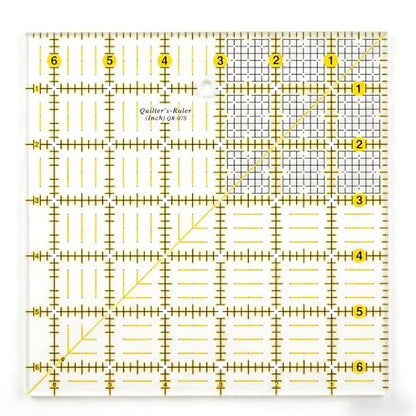 6-1/2" x 6-1/2" Non-Slip Square Quilting Ruler (6.5''×6.5'') - size: 6.5''×6.5''