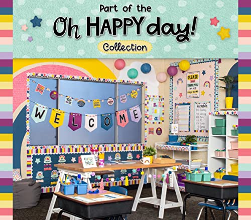 Teacher Created Resources Oh Happy Day Magnetic Mini Pocket Charts (14" x 17") (TCR20107) - color: Oh Happy Day
