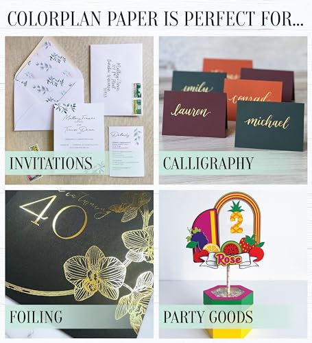 Cardstock Warehouse Colorplan Natural Cream Cardstock Paper – 25 Sheets, 8.5 x 11" – 100 lb. / 270 GSM Premium Matte Cover Cardstock for Invitations, Card Making, Scrapbooking & DIY Projects - color: Natural
