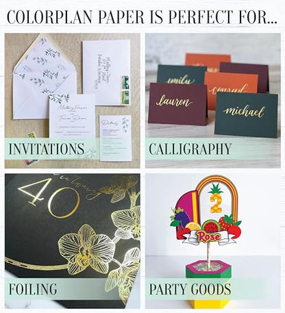 Cardstock Warehouse Colorplan Natural Cream Cardstock Paper – 25 Sheets, 8.5 x 11" – 100 lb. / 270 GSM Premium Matte Cover Cardstock for Invitations, Card Making, Scrapbooking & DIY Projects - color: Natural