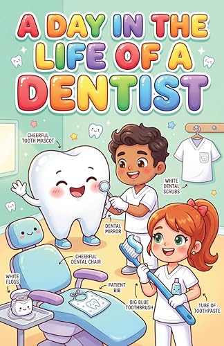 JELLY BEAN GENIUS Dentist and Veterinarian Poster for Kids – Laminated Double-Sided Community Helpers Career Wall Art & Educational Chart | Community Helpers Educational Chart 11x17 - size: 11x17 Poster