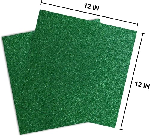 Green Glitter Cardstock 12 x 12, Paper for Cricut, Thick Card Stock for Card Making, Scrapbooking, Craft(250Gsm 30Sheets) (Green)… - color: Green