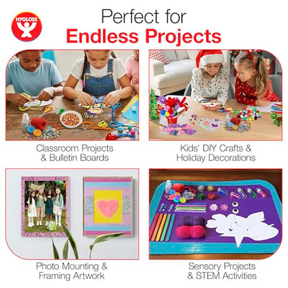Hygloss Sticky Apple Craft Boards - 6 Pack 5-Inch Self Stick Collage Boards for Kids - Peel & Stick Mounting Boards for Art Projects, School Crafts, Classrooms, and DIY Displays - size: 6-Pcs, style: Apple 5"