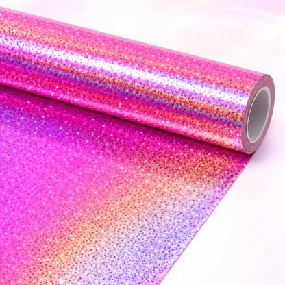 Pastel Pink Iridescent Bulletin Board Paper Roll,17" x20 Ft Bulletin Board Background Paper Roll,Fade Resistant Wrinkle Resistant Poster DIY Crafts Paper Glitter Wallpaper Classroom Office Home Dec - color: Pinik