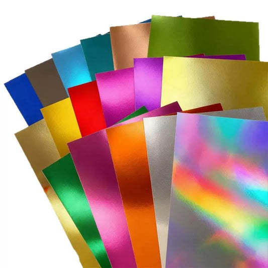 Sparkly Glitter Card stock A4: 17 Assorted Colors 250gsm Bright Colored CardStock Paper Patterned Paper for Crafting, Christmas DIY Card Making, Scrapbooking,Junk Journaling. - color: Color A4, size: A4
