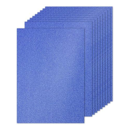 PATIKIL 10 Sheets Dark Blue Glitter Cardstock Paper, A4 250gsm Rectangle Premium Sparkly Paper Craft Cardstock Paper for Scrapbook Card Making DIY Art Projects Wedding Party - color: Dark Blue, size: A4