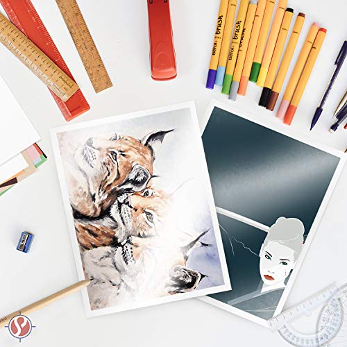Single-Sided Heavyweight Gloss Digital Cardstock – Perfect for Color Laser Printing, Design Proposals, Flyers, Brochures | 8.5" x 11" | 80lb Cover | Acid Free, Glossy Coated on 1 Side | 50 Sheets