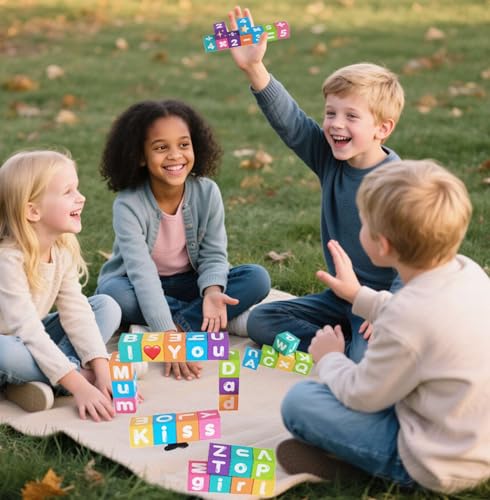 Magnetic Letters Blocks Alphabet & Numbers Blocks ABC Learning Toys for Kids Preschool Educational Kit Alphabet Magnets Birthday Gifts for Boys Girls 3+