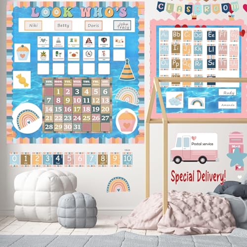 Ocean Sea Bulletin Board Paper Roll,14.8FTx47IN Large Reusable Waterproof Erasable Classroom Wall Background Backdrop, Fade-Resistant Fabric Wrapping Paper School Decors Teacher Supplies - color: Under the Sea Blue