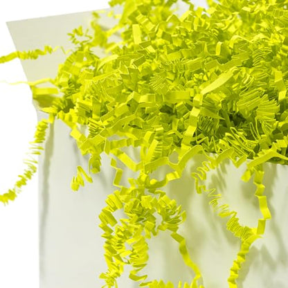 Mefleet 2 LB Crinkle Cut Paper Shred Filler Light Green Crinkle Shredded Paper for Gift Box - Gift Basket Bag Filler - Grass Cushion Stuffing for Christmas Holiday Packaging Wrapping - color: Light Green