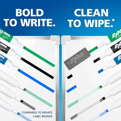 EXPO Dry Erase Markers Chisel Tip Black Low-Odor Perfect for Whiteboards Non-Porous Surfaces & Home Offices (Pack of 1 36 Count Total)