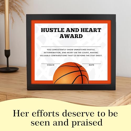 Basketball Award Certificates, 25 Pcs Basketball Ceremony Certificate, Sports Certificates of Achievement for Student Coach Kids, Sports Team Party Activities Supplies -A11 - style: Basketball