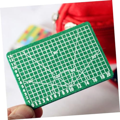 WOONEKY 5pcs Scale Miniature Cutting Mat for Dollhouse Decoration and Photo Props Pen Not Included