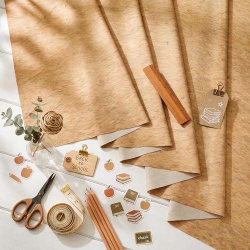 Mindsoft Bulletin Board Paper 48'' x 107'' Bulletin Boards Fabric for Classroom Back to Shcool Classroom Wall Background Decor Board Decor Pillows Curtains Crafts(1 Pc,Parchment) - style: Parchment