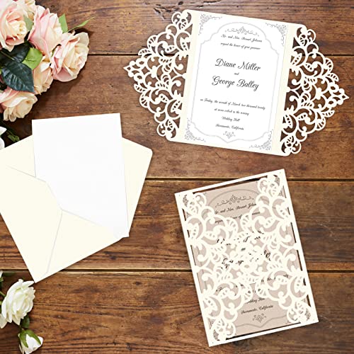 24 Sheets Cream Cardstock 8.5 x 11 Off White Paper, Goefun Ivory Card Stock Printer Paper for Cards Making, Office Printing, Certificate - color: cream