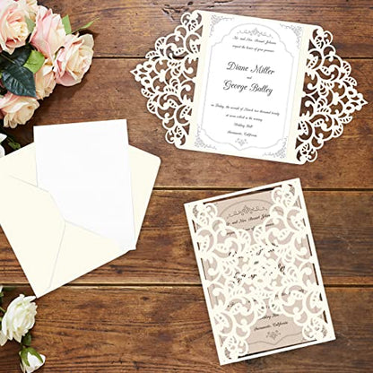24 Sheets Cream Cardstock 8.5 x 11 Off White Paper, Goefun Ivory Card Stock Printer Paper for Cards Making, Office Printing, Certificate - color: cream