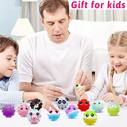 30 Pack Animal Pop Balls Party Favors for Kids,3D Pop Balls Fidget Toys,Birthday Gifts for Boys & Girls,Goodie Bag Stuffers,Pinata Stuffers Filler,Carnival Prizes,Treasure Box Toys,Kids Prizes - style: 30PCS Animal Pop balls