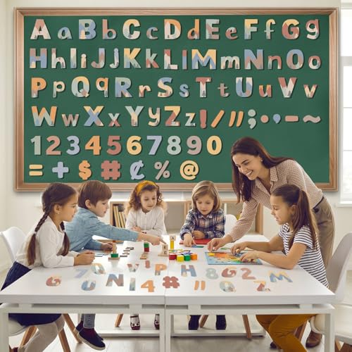 266PCS Letters Combo Pack Set Bulletin Board Letters Moving Mountains Letters and Number Accents for Bulletin Board Display Home School Classroom Decor - style: Moving Mountains
