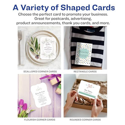 Avery Printable Postcards, 4.25" x 5.5", Matte White, 200 Blank Postcards for Inkjet Printers (8387) - size: 4.25" x 5.5"