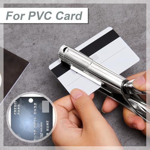 Chumia 2 Pcs Heavy Duty Hole Punch 2" Long Reach 1/8 Inch Paper Single One Hole Puncher Deep Throat Reduced Effort Hand Held Alloy Punch for ID PVC Cards 5 Inch Tall 25 Sheet Capacity - size: 1/8 Inch Diameter