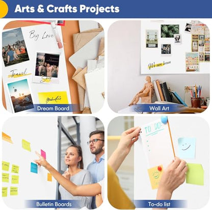 Vanhench 48"x1500" (125') White Bulletin Board Paper, Wrapping Paper, Art Kraft Paper for Easel Painting Drawing Sketching, Chart Poster, Floor Covering, Crafts Gift Wrap, 80GSM 55LB - color: White