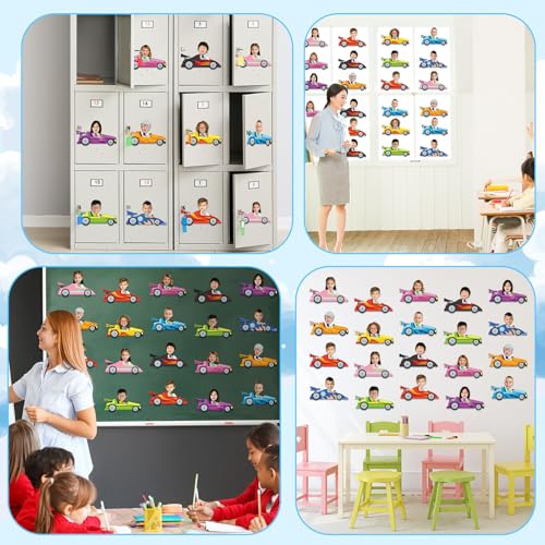 gisgfim 80Pcs Racing Car Cutouts Race Car Decorations Bulletin Board Auto Paper Cut-Outs Classroom Decor for Boy Girl DIY Craft Photo Wall Kindergarten Preschool Back to School Party Favor Supply - style: Racing Car