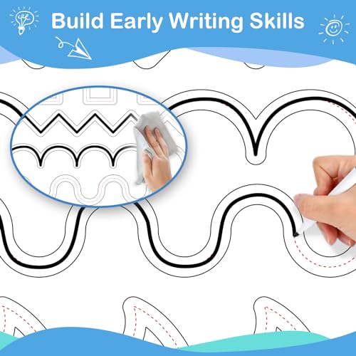 Aizweb Handwriting Practice Dry Erase Board,9" x 12" ABC Alphabet Letter Tracing for Kids Ages 3-5 Writing Small Whiteboard,Pre k Toddler Preschool Kindergarten Learning Activities,Homeschool Supplies - style: Alphabet