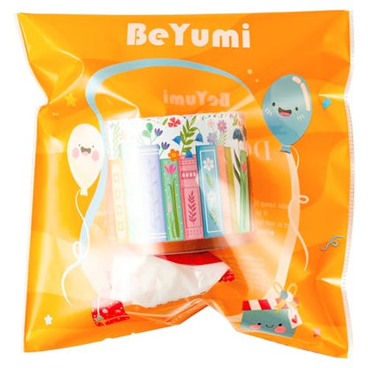BeYumi Wildflower Bookshelf Border Trim - 65ft Back to School Floral Books Rolled Border Trim Bookshelf Bulletin Board Set Library Classroom Office Chalkboard Kindergarten Home Wall Party Decoration - style: Wildflower Bookshelf