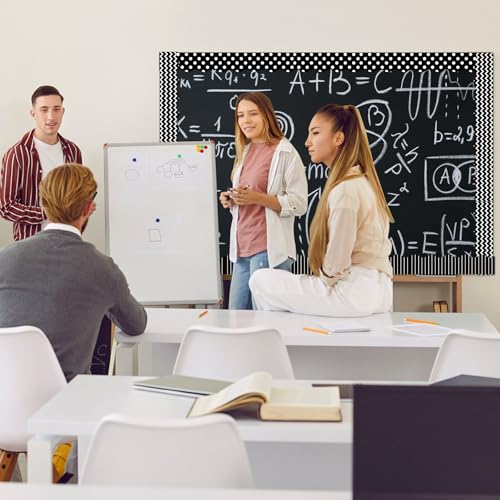 Containlol Classroom Borders for Bulletin Board, 118 ft Black and White Scalloped Trim Bulletin Board Boarders for Home Office Classroom Wall Chalkboard Decoration - style: Black and White Style