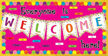 Teacher Confetti Circles Die-Cut Border Trim