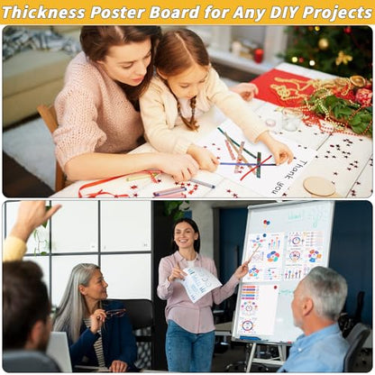 100 Pcs 14 x 18 In Poster Board White Poster Board Paper Bulk 250 GSM Thickness Vision Boards Smart PosterBoard for Drawing School Arts Craft Projects Presentations Scrapbooking Blank Graphic Display - color: white, size: 14 x 18 in-100 sheets