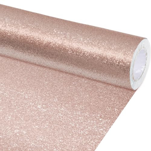 gisgfim Glitter Bulletin Board Roll Sparkle Bulletin Board Background Glitter Poster Paper Gift Wrapping DIY Art Crafts Non Fading Wallpaper for Home Office Classroom Decor 16" x20ft, Blush - color: Blush