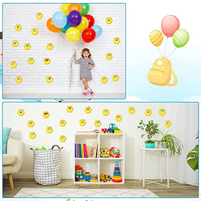 Zonon 90 Pcs Sun Cutouts Classroom Bulletin Board Decoration for Office Classroom Party Bulletin Board Wall Chalkboard Home Decor - style: Sun Style