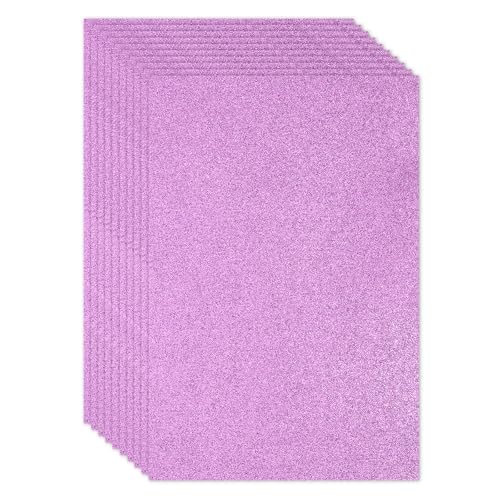 PATIKIL 2mm(1/10") Thick Adhesive Glitter Foam Sheet 16x24inch(40x60cm) Dark Purple, EVA Shiny Foam Board for Craft, 6 Pcs - color: Dark Purple