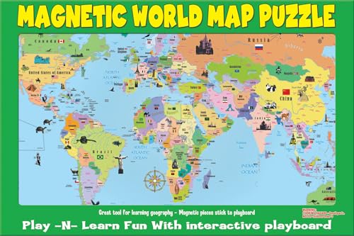 Ata-Boy Magnetic World Map