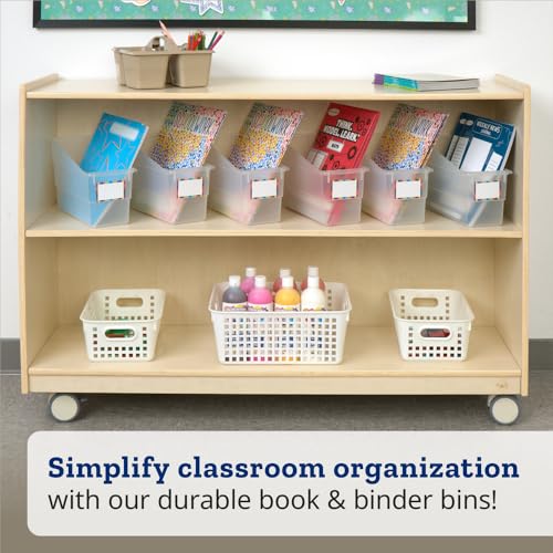 Really Good Stuff Durable Book & Binder Holders - 6 Pack - Clear - color: Clear