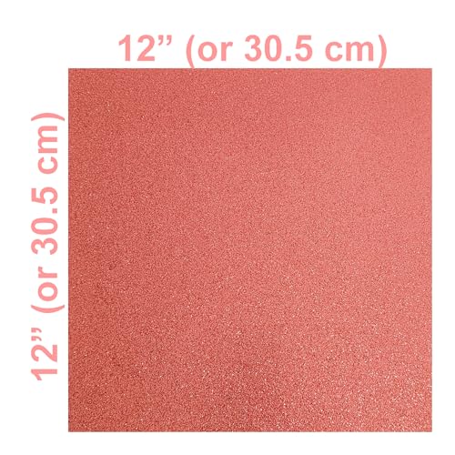 Copper Red Glitter Cardstock (10 Sheets, 300gsm) Copper Red Cardstock 12x12 Cardstock Paper Colored Cardstock (Copper) - color: Copper red