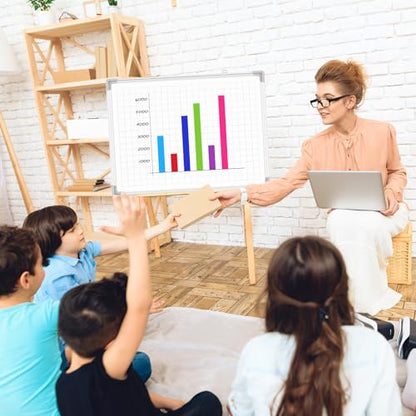 Lincia Magnetic Dry Erase Whiteboard with Lines, 24" x 18" White Board Planner for Wall, Planning Board Ruled Dry Erase Whiteboard with Aluminum Frame for Back to School Classroom Home Office(Grid) - style: Grid