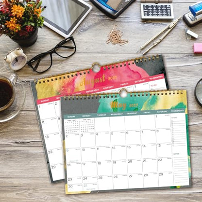 Lbylyhxc 2026-2027 Calendar - Includes July 2026 to December 2027-18 Monthly Wall Calendar 2026 - 2027, 11 x 8.5 Inches.Thick Paper with Julian Dates and Block for New Year and Christmas Presents (Calendar 2026-2027 Inks) - color: Calendar 2026-2027 Inks